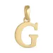 letter g hanger in 9 karaat goud