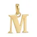 letter m hanger in 9 karaat goud