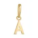 letter a hanger in 9 karaat goud