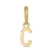 letter c hanger in 9 karaat goud