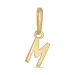 letter m hanger in 9 karaat goud