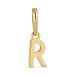 letter r hanger in 9 karaat goud