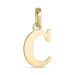 letter c hanger in 9 karaat goud