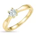 4,7 mm zirkoon solitaire ring in 9 karaat goud