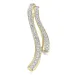 abstract diamant hanger in 14 caraat goud met rhodium 0,255 ct