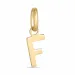 letter f hanger in 8 karaat goud