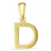 letter d hanger in 8 karaat goud