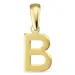 letter b hanger in 8 karaat goud