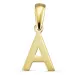 letter a hanger in 8 karaat goud