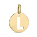 letter l hanger in 8 karaat goud