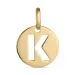 letter k hanger in 9 karaat goud