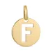 letter f hanger in 9 karaat goud