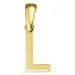 letter l hanger in 8 karaat goud