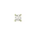 1 x 0,10 ct diamant solitaire oorbel in 14 karaat goud met diamant 