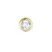 1 x 0,06 ct diamant solitaire oorbel in 14 karaat goud met diamant 