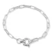 armband in zilver 17, 18cm x 3,5 mm