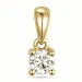 campagne - diamant hanger in 14 caraat goud 0,20 ct