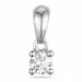 campagne - diamant hanger in 14 caraat witgoud 0,10 ct