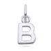 letter b hanger in zilver