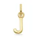 letter j hanger in verguld sterlingzilver