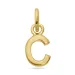 letter c hanger in verguld sterlingzilver