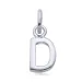 letter d hanger in zilver