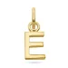 letter e hanger in verguld sterlingzilver