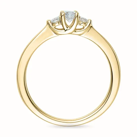 diamant ring in 14 karaat goud 0,20 ct 0,102 ct