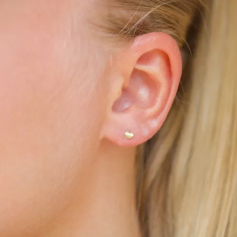 hart helix piercing in 9 karaat goud