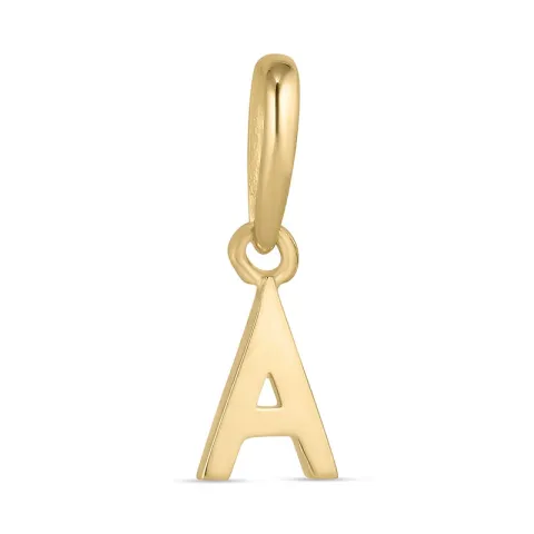 letter a hanger in 9 karaat goud