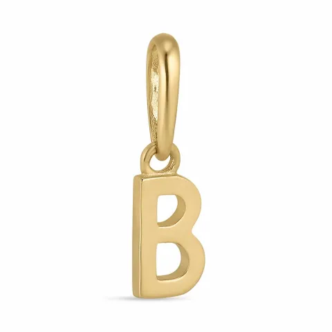 letter b hanger in 9 karaat goud