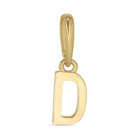 letter d hanger in 9 karaat goud