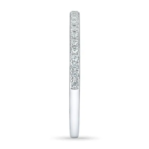 Diamant ring in 14 karaat witgoud 0,09 ct