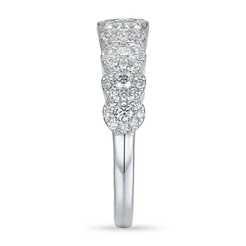 diamant ring in 14 karaat witgoud 0,56 ct