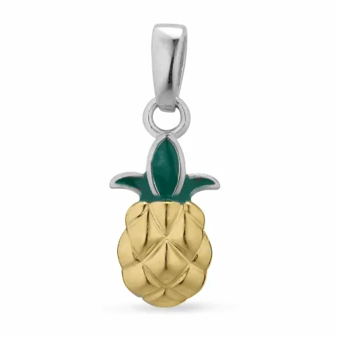 ananas hanger in zilver