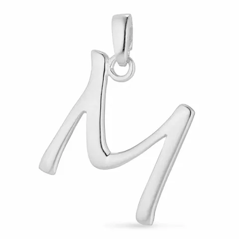 letter m hanger in zilver