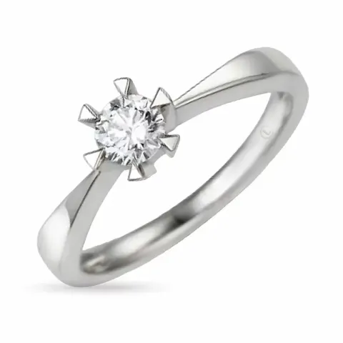 0,30 ct lab grown diamant ring in 14 karaat witgoud 0,30 ct