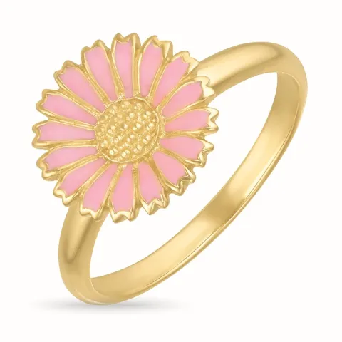 margriet pink ring in verguld sterlingzilver