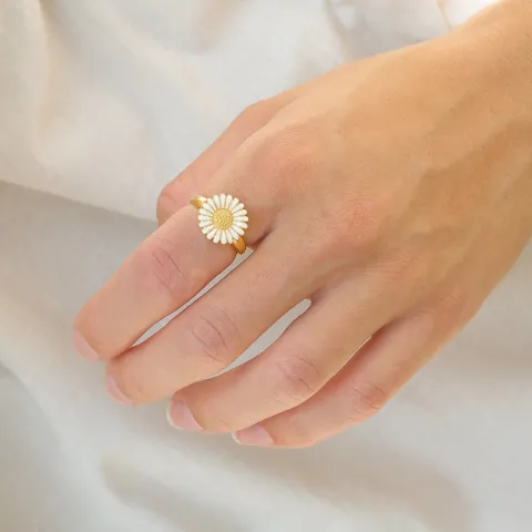 margriet ring in verguld sterlingzilver