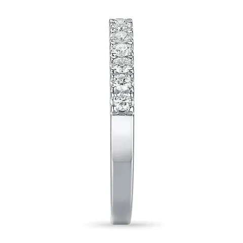 Diamant mémoire ring in 14 karaat witgoud 0,26 ct