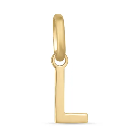 letter l hanger in 9 karaat goud