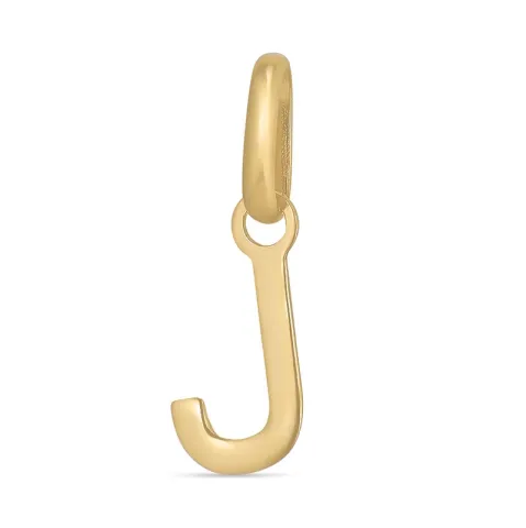 letter j hanger in 8 karaat goud