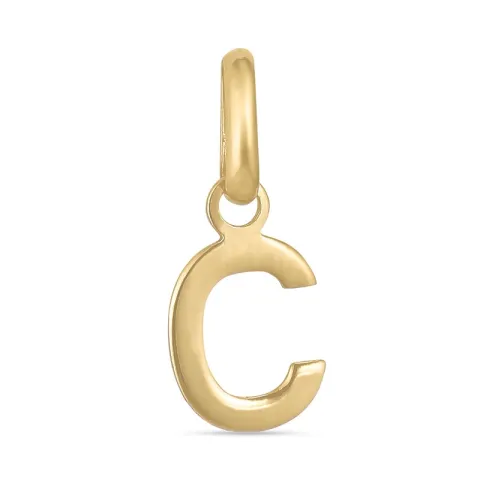 letter c hanger in 8 karaat goud