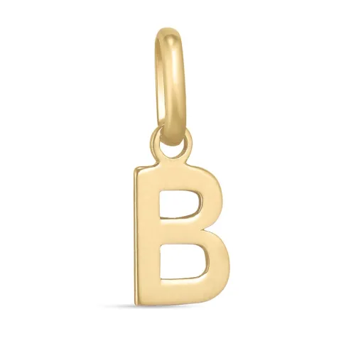 letter b hanger in 8 karaat goud