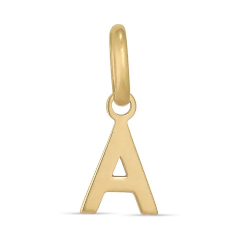 letter a hanger in 8 karaat goud