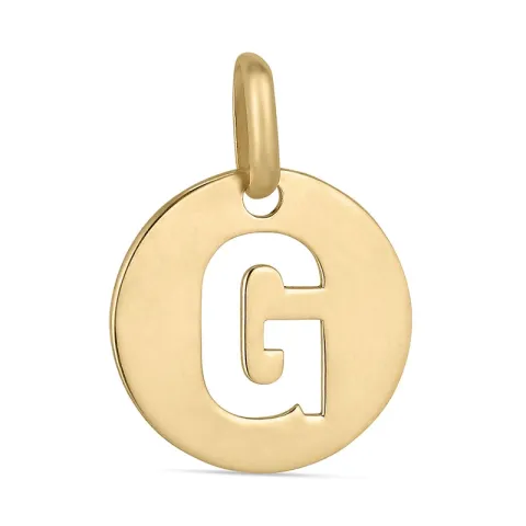 letter g hanger in 9 karaat goud