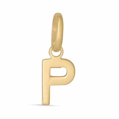 letter p hanger in 9 karaat goud