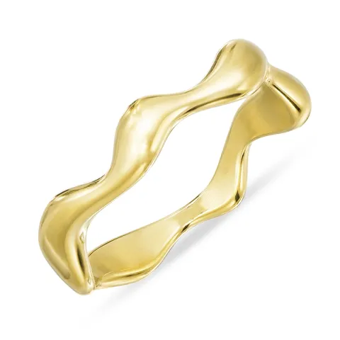 waterproof ring in verguld staal