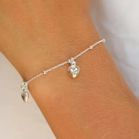 hart armband in zilver