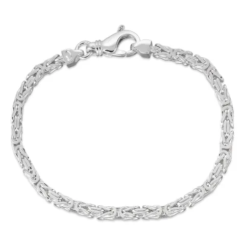 koning armband in zilver 17 cm x 3,2 mm